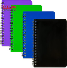 Spiral Notebook 4Pack Pocket Notebook 4.2"X 6.1" Pocket Notepad Small Notebook 