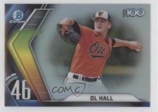 2022 Bowman Chrome Bowman Scouts Top 100 DL Hall #BTP-46 0nr3