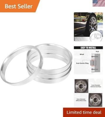 4pcs Aluminum Alloy Hub Centric Rings OD 70.1mm ID 66.6mm for Ultimate Stability