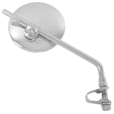 Emgo Universal Clamp-On Mirror - Round, for 7/8in. Bars Either Motorcycle 202690