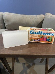 Gulfwax Household Paraffin Wax For Canning Candlemaking 10 oz Vintage