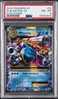 2016 POKEMON XY EVOLUTIONS #22 M BLASTOISE EX PSA 8