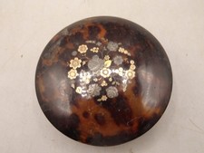 Boite ancienne en ecaille,or et argent.XIX°.Boite a pilules,mouches,coffret
