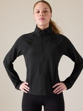 NWT Athleta Run With It Jacket, BLACK SIZE S   982741 A0715H
