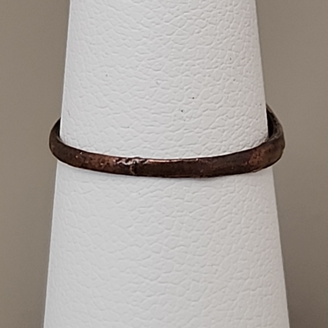 Antique Monogram Ring Initial E Gold Filled 5 - image 5