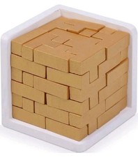 Original 3D Wooden Brain Teaser Puzzle: Engaging 3D Puzzle Box for Kids 8-12 ...