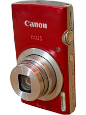 Canon IXUS 185 Red Compact Digital Camera 20MP 8x Zoom - Charger -  Battery