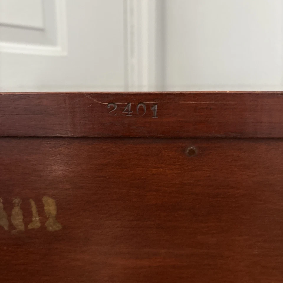 Zeeland Michigan Colonial Manufacturing Company End Phone Table - Mahogany - Image 4 of 4