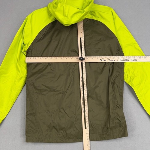 REI Jacket Boys Large Yellow Green Bright Neon Ripstop Rain Windbreaker Gorp - Picture 11 of 14