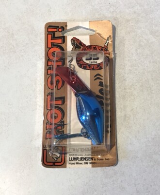 LUHR JENSEN HOT SHOT SILVER BLUE PIRATE SIZE 35 PRE RAPALA LURE BLUE HOOK USA