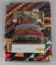 Lively Simplicity Boho Multi Color 3 Piece Duvet Cover Set   Queen - A002