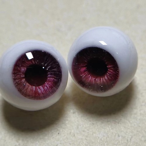 12mm/14mm Doll Eyes Resin Pure Circle Eyeball DIY Handmade BJD Doll Plaster Eyes - Picture 33 of 49