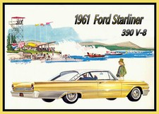 1961 Ford Starliner 390 V8 Toolbox Man Cave Refrigerator Magnet 42 Mil Thick
