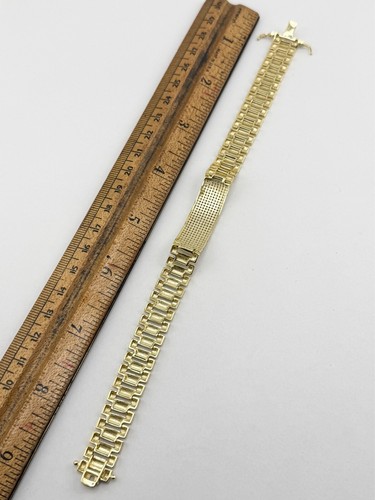 Vintage 925 sterling silver CZ stone watch band men's bracelet - Picture 7 of 7