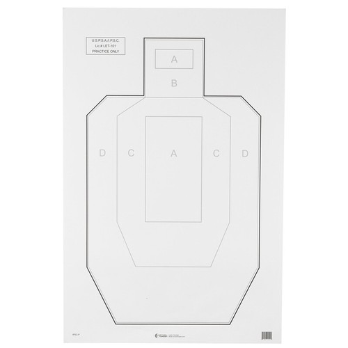 Action Target Official USPSA/IPSC Practice Target 23" x 35" 100 Per Box ...