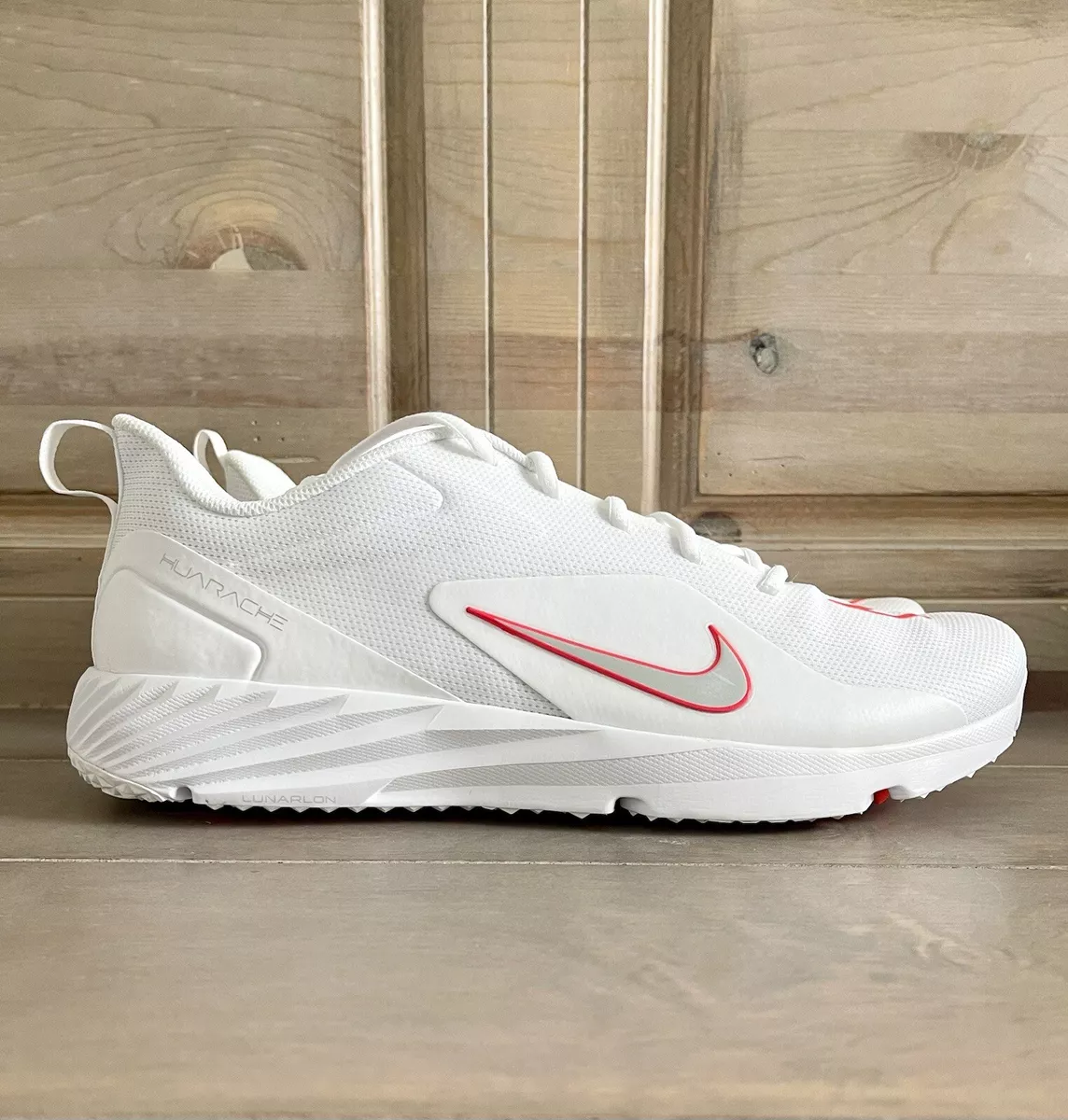 Nike Alpha Huarache 8 Pro Turf Lacrosse Shoes Men s Size 13 White