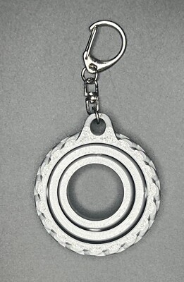 Hollow Circle fidget spinner Keychain(3D printed, New, various colors available)