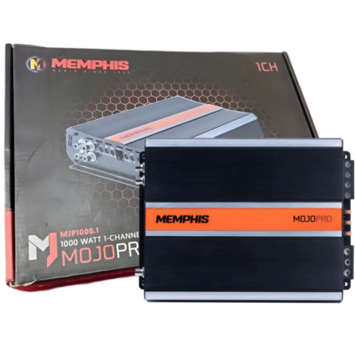 Memphis Audio MJP1000.1 Monoblock Subwoofer Amp 1000W RMS x1 at 1-Ohm MOJO Power