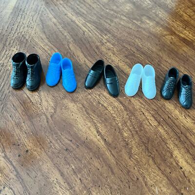 Vintage Ken Doll / Barbie shoes. Include a 5 pair of shoes.  Preowned 