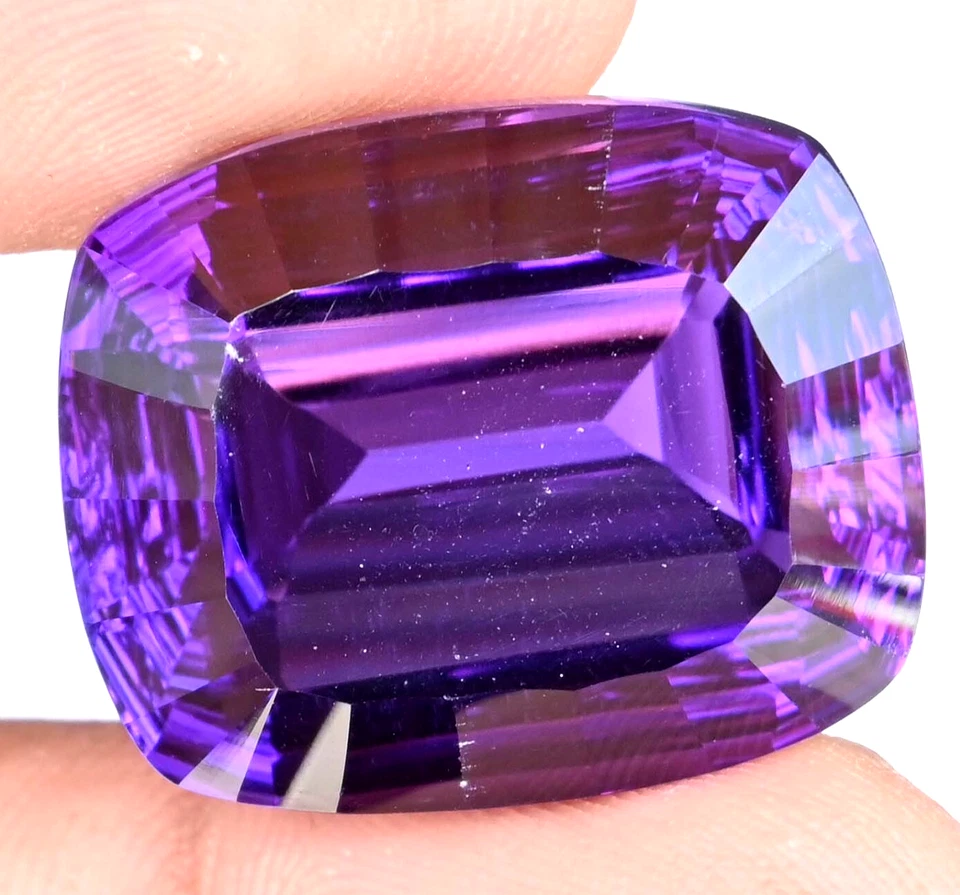 Stunning 45.50 Ct Natural Purple African Amethyst Untreated Certified Gemstone - Image 3 of 4