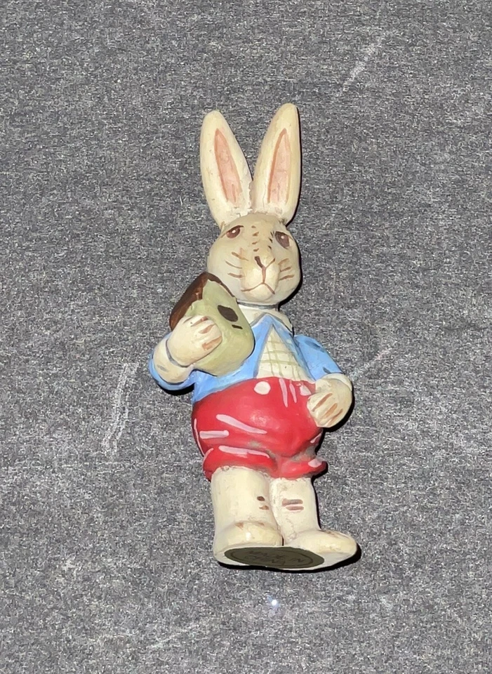 微型复活节兔子雕像-波利沃格兔子 2 英寸雕像-兔子人偶 — 第 3/4 张图片