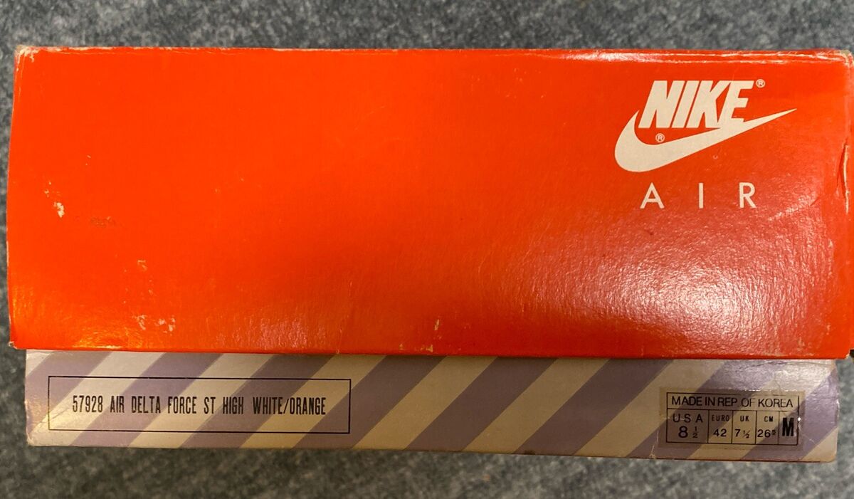 NIB VINTAGE NIKE DELTA FORCE HIGH TOPS PRODUCED IN 1989 MENS NIB VINTAGE NIKE DELTA FORCE HIGH TOPS PRODUCED IN 1989 MENS