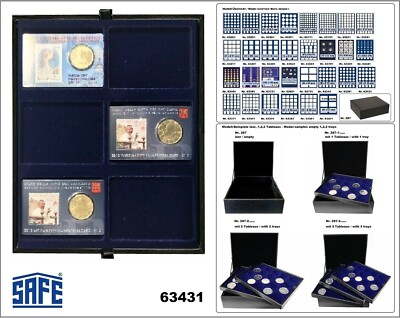 SAFE 63431 Nova deluxe Münztableaus LEFA 6x 85x64mm Für Coincards