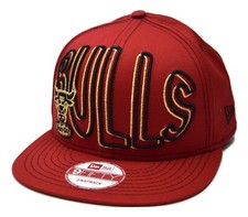 Chicago Bulls New Era 9FIFTY Double NBA Basketball Team Red Snapback Hat