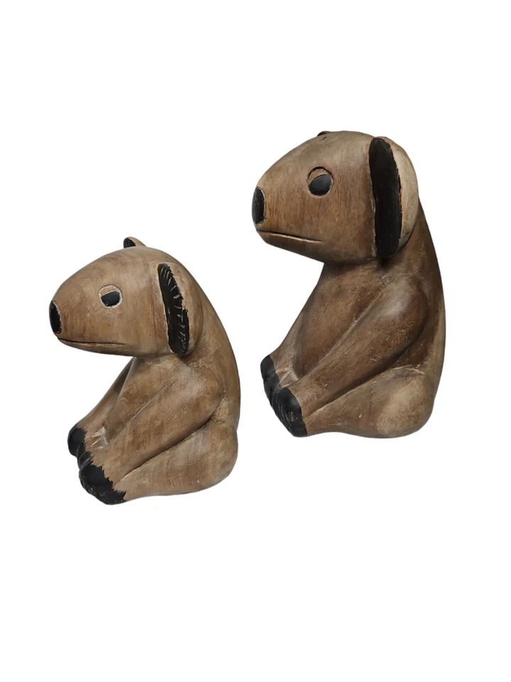Carved Figural Wooden Koala Bears~Set of 2~Decorative Figurine~Door Stop~Cabin - Image 4 of 4