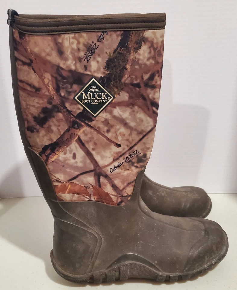 MUCK Cabela ZONZ Woodlands Camo Boots Size US 10 Men/11 Women Xpress Cool Inside - Image 2 of 4
