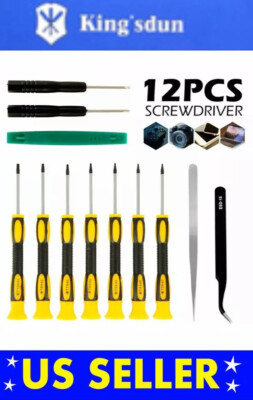 Kingsdun 12 in 1 Torx Screwdriver Sets with T3 T4 T5 T6 T7 T8 T10 Star Screwd...