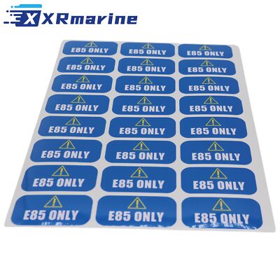 E85 Sticker, Flex Fuel Labels for Vehicles, Rental Cars, Fleets, Trucks and SUVs