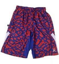 Jordan Big Boys' S.Flight Printed Shorts Small Blue/Red