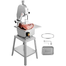 1800W Commercial Electric Meat Bandsaw Stainless Steel Meat Bone Sawing Machine