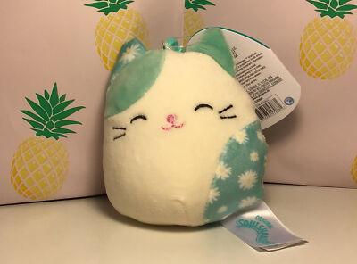 Squishmallow Easter Cat Kesla 3.5  Clip-On Spring 2022 NWT Brand New 