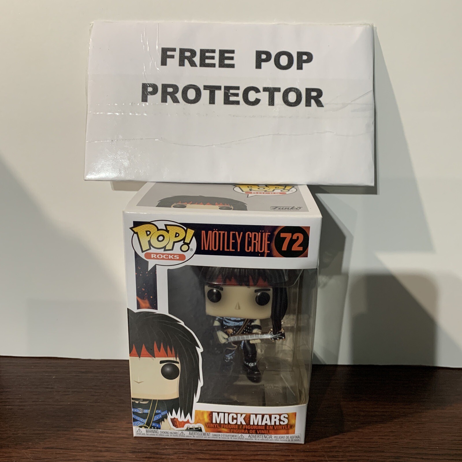 Mick Mars Funko Pop! Rocks #72 From Motley Crue Vaulted/Retired W/Protector