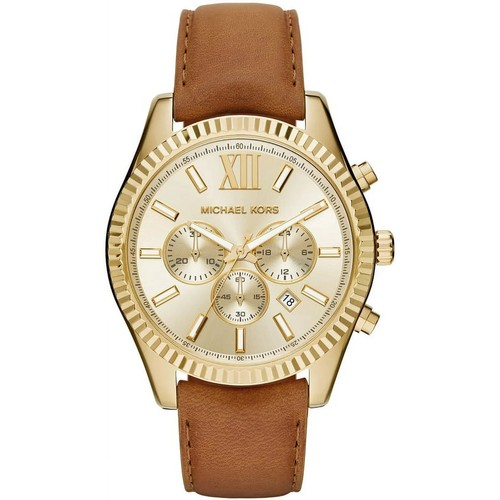 Michael Kors MK8447 Lexington Chronograph Gold Dial Watch - 第 2/4 張圖片