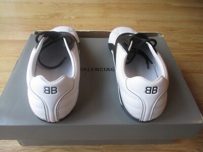 $595 Balenciaga Zen Low Top White Black Sneakers Womens sz $595 Balenciaga Zen Low Top White Black Sneakers Womens sz
