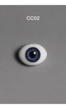 Dollmore BJD eyes 12mm Classic Flat Back Oval Glass Eyes CC02 