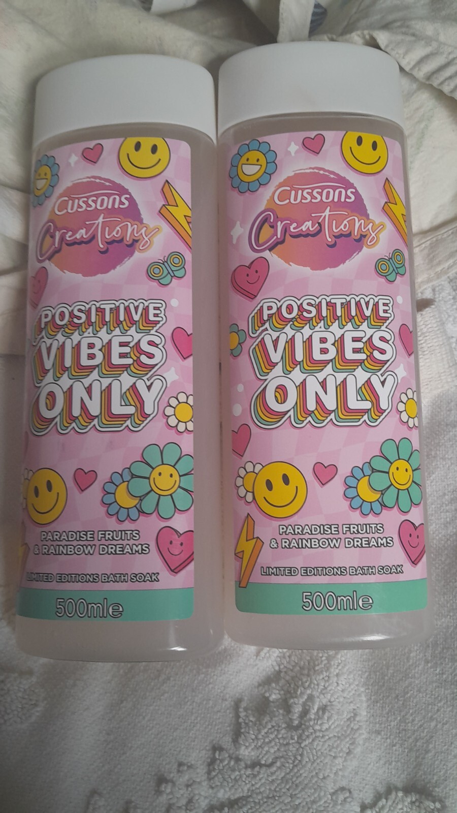 2xCussons Positive Vibes Only, Paradise Fruits & Rainbow Dreams, Limited Edition