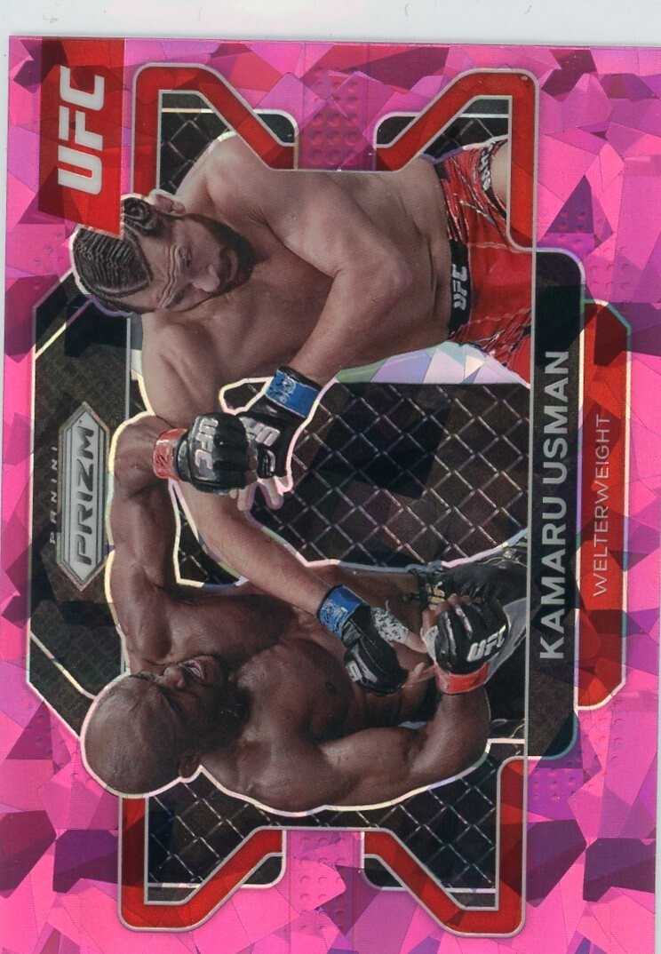 2022 Prizm UFC Pink Ice KAMARU USMAN No. 54!