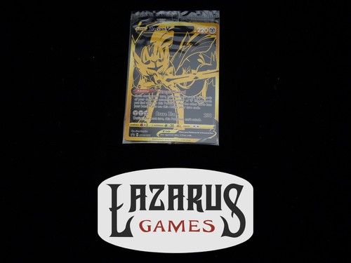 Zacian V SWSH076 - Sword & Shield GOLD Black Star Promo SEALED Pokemon