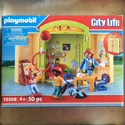 Playmobil 70308 Preschool Play Box NIB - City Life - School Pretend Role Play