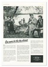 Print Ad Dow Chemical Co One More for the Dry Cleaner Vintage 1938 Advertisement