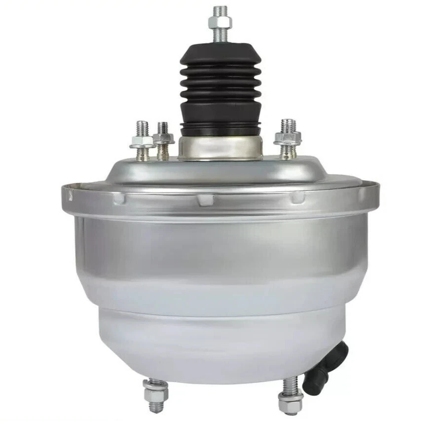 Para Chevy GM Universal 8" Doble Diafragma Plateado Power Brake Booster Street Rod Foto 2 de 3