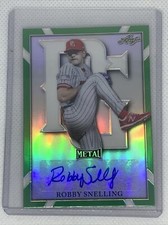 2021 LEAF PERFECT GAME METAL GREEN REFRACTOR ROBBY SNELLING AUTO #3/10