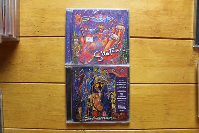 SANTANA AUDIO CD LOT OF 2 [NEW] SUPERNATURAL + SHAMAN HYPE STICKER IMPORT [153]