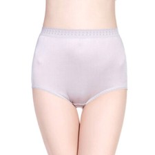 3pcs/lot 100 Mulberry Silk Underwear Women Briefs Lady Panties High Waist Briefs