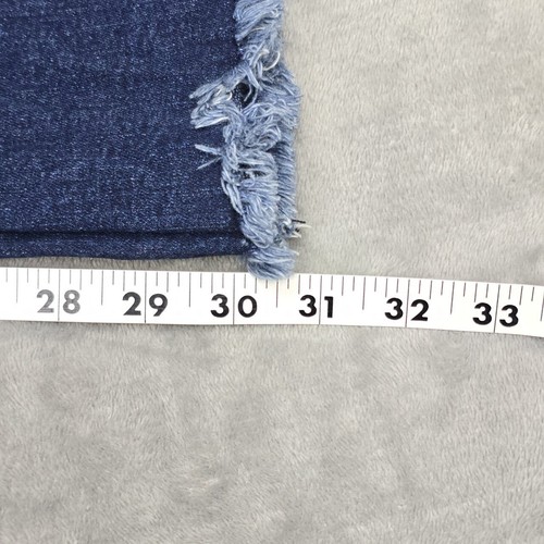 Seven7 Jeans Womens Size 18 Flare Dark Wash High Rise 36 x 30.5 Cut off at cuff - Picture 14 of 22