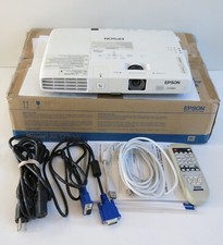Epson Powerlite 1770W Projector H362A -189 Hours, w/ Remote/Box/Cables, Tested